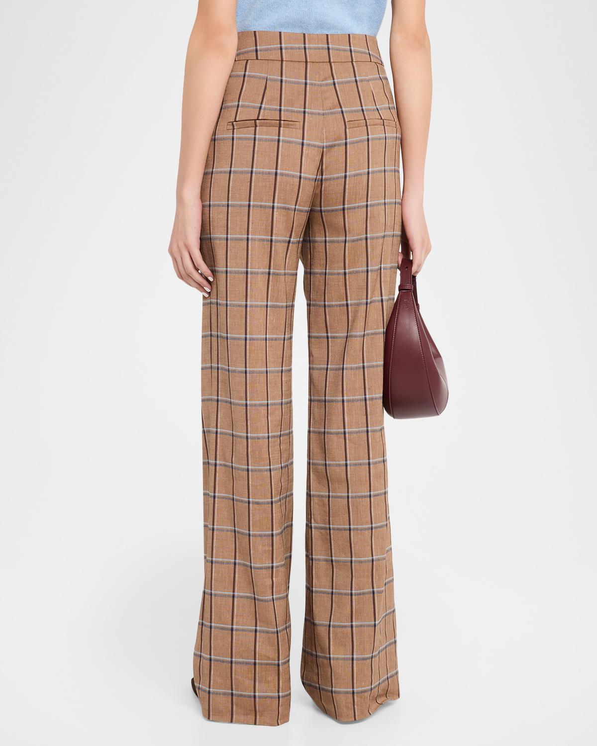 Tonelli Plaid Wide-Leg Pants - thumbnail 3