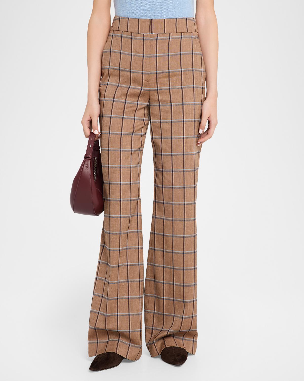 Tonelli Plaid Wide-Leg Pants - thumbnail 4