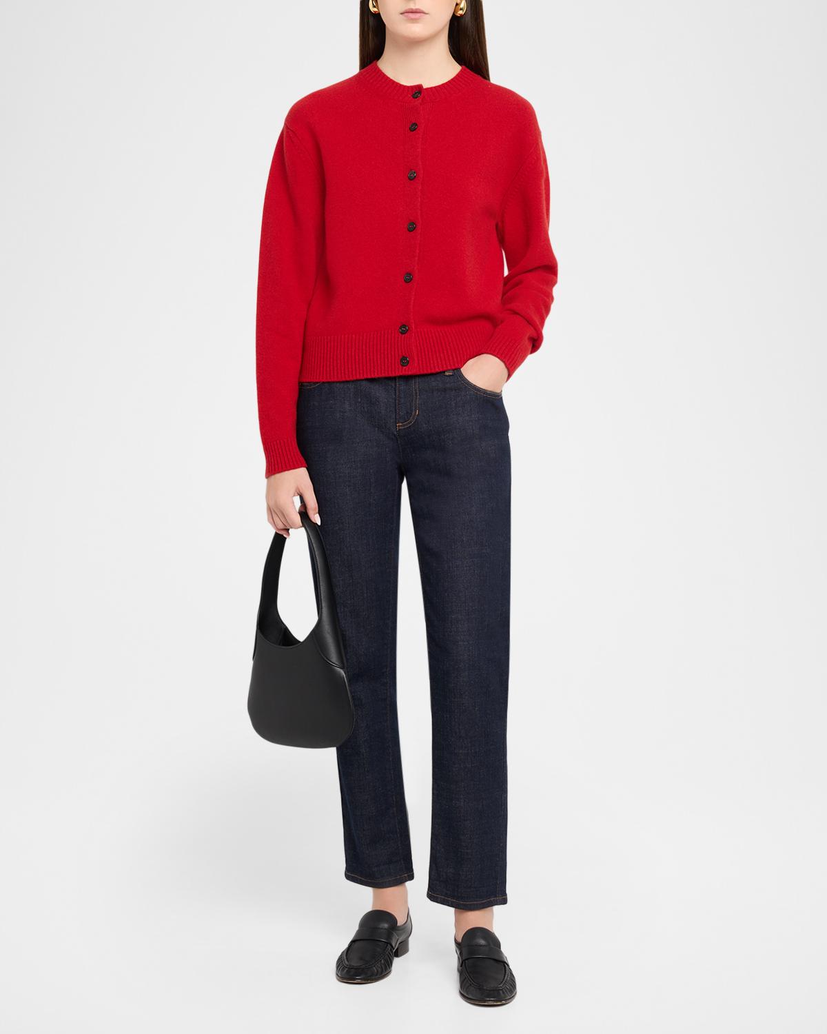 Classic Crewneck Wool Cardigan - thumbnail 2