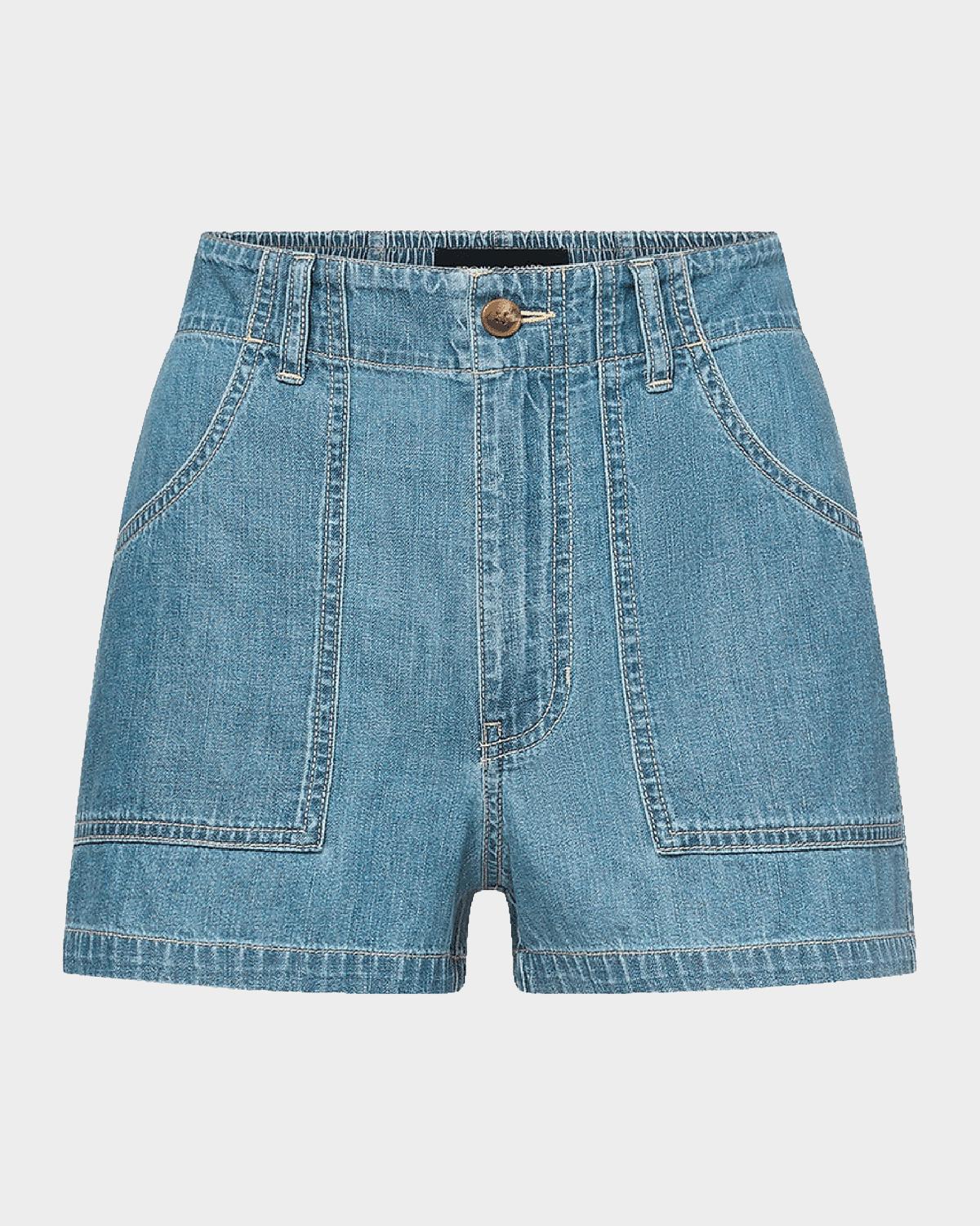 Sally Cotton Denim Shorts
