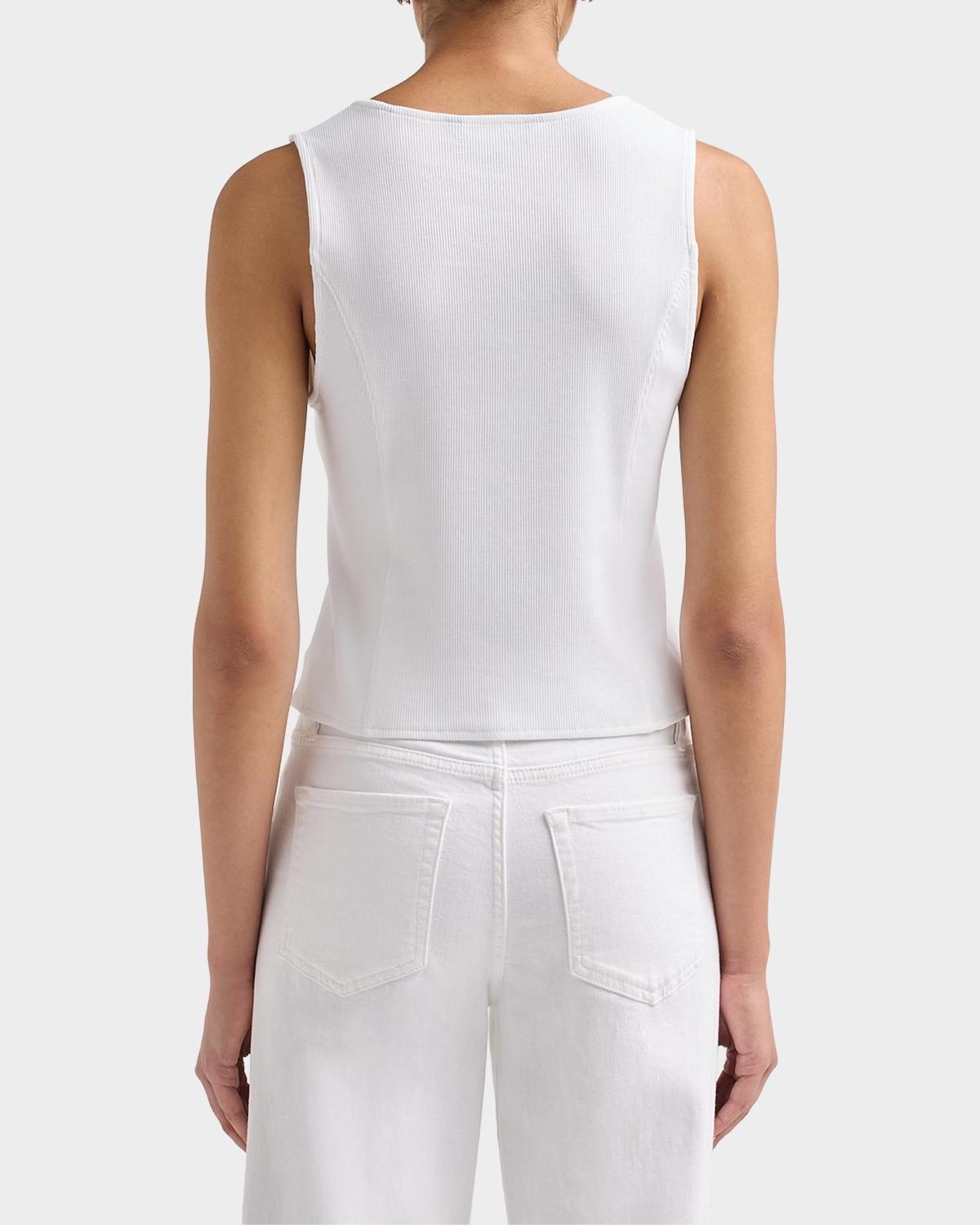Quenby Stretch-Cotton Sleeveless Top - thumbnail 3