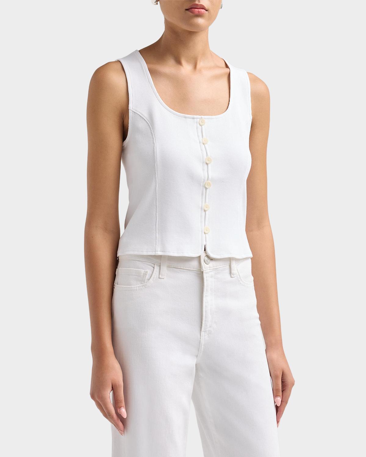 Quenby Stretch-Cotton Sleeveless Top - thumbnail 4