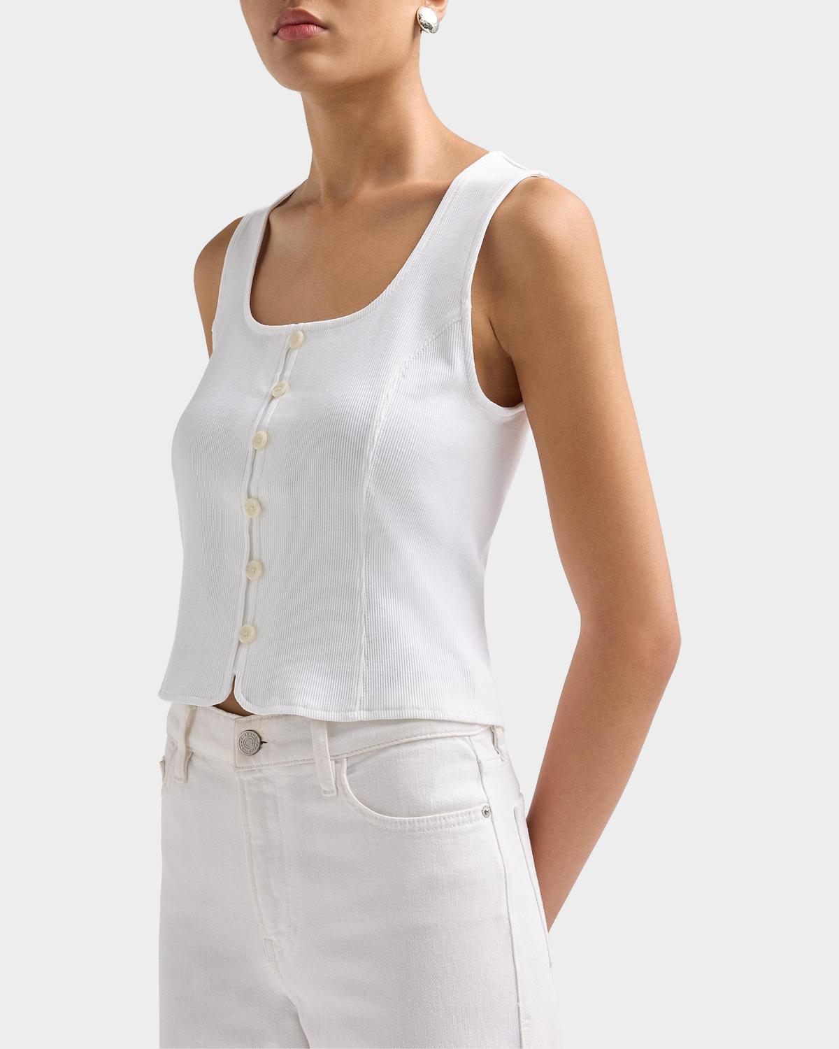 Quenby Stretch-Cotton Sleeveless Top - thumbnail 5