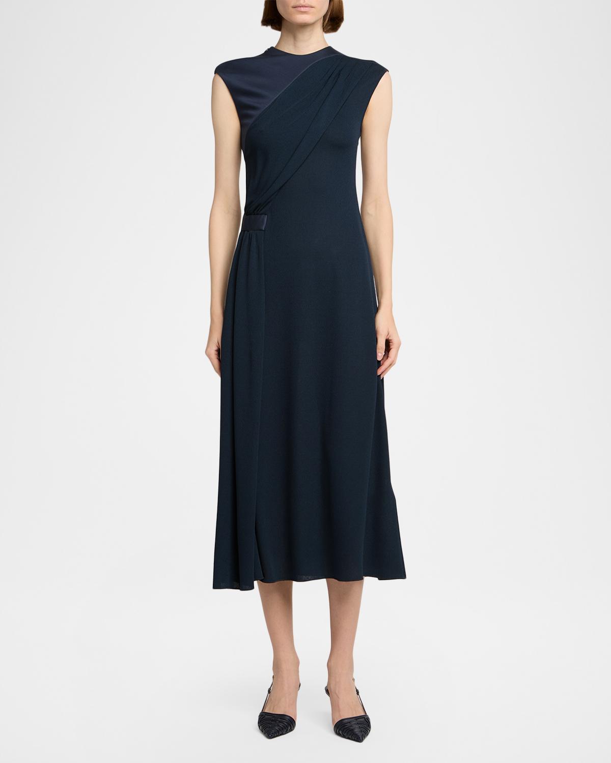 Gathered Sleeveless Midi Dress - thumbnail 2