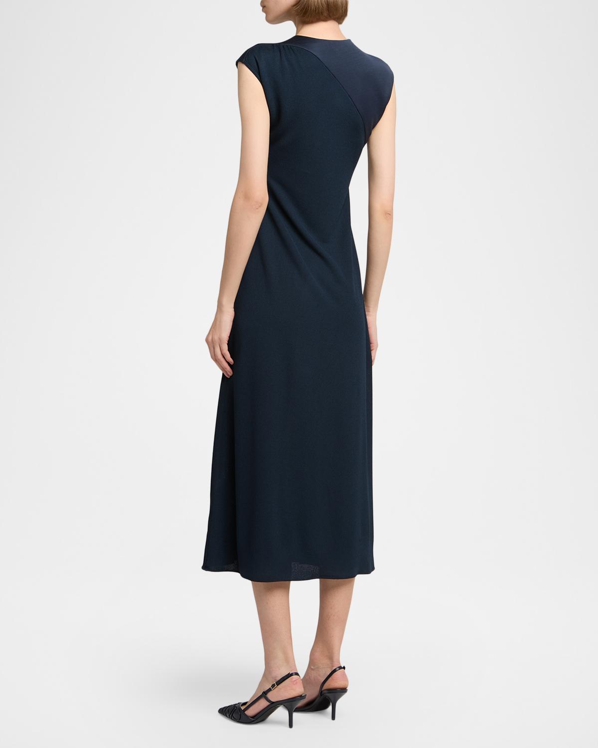 Gathered Sleeveless Midi Dress - thumbnail 3