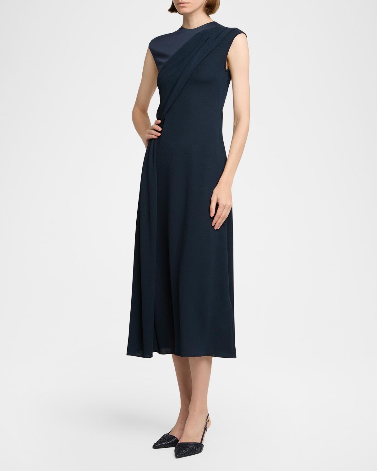 Gathered Sleeveless Midi Dress - thumbnail 4