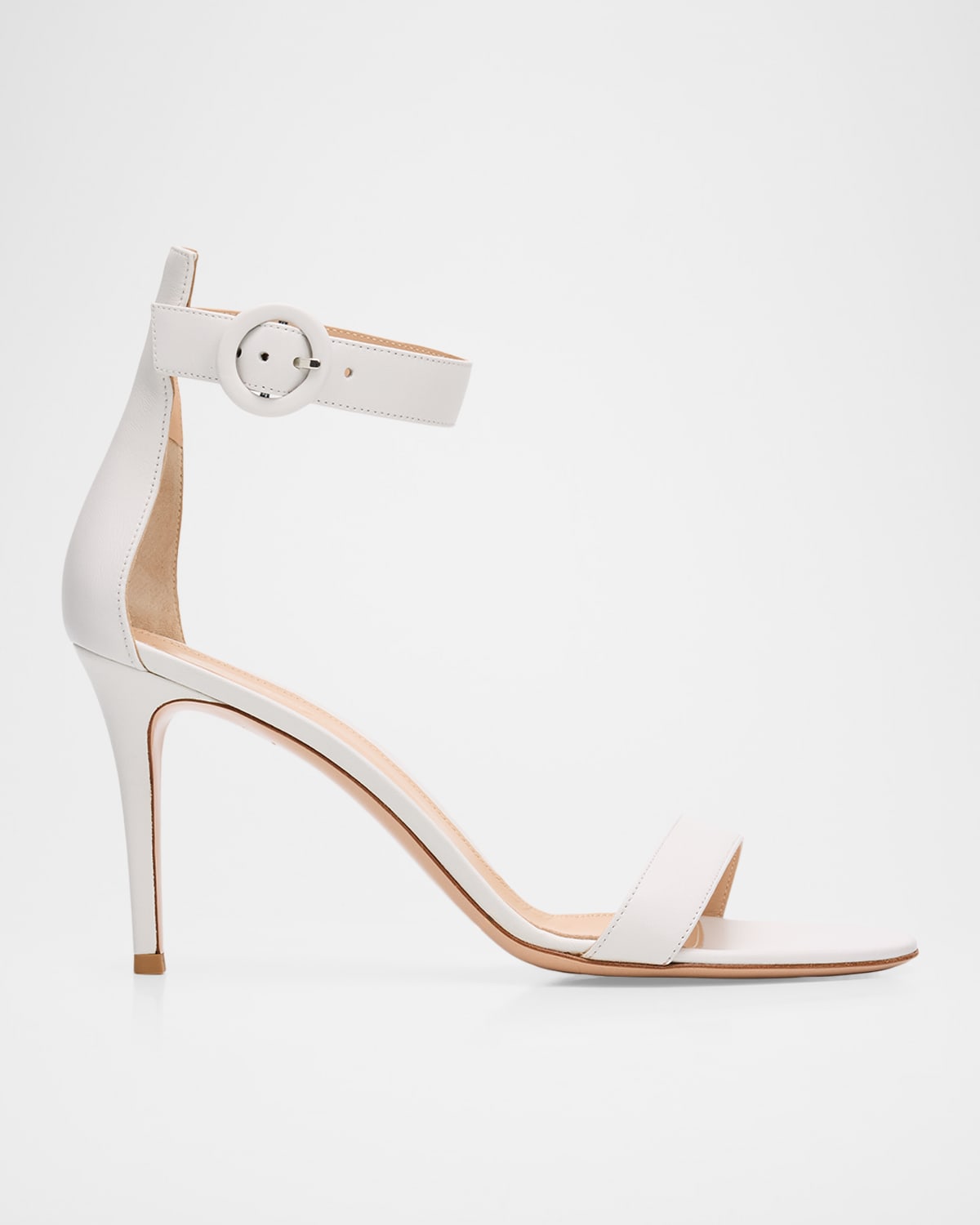 Gianvito Rossi 85mm Portofino Nappa Leather Ankle-Strap Sandals