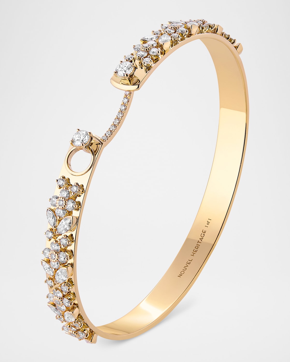 Nouvel Heritage 18K Yellow Gold The Honey Gatherer Diamond Bangle