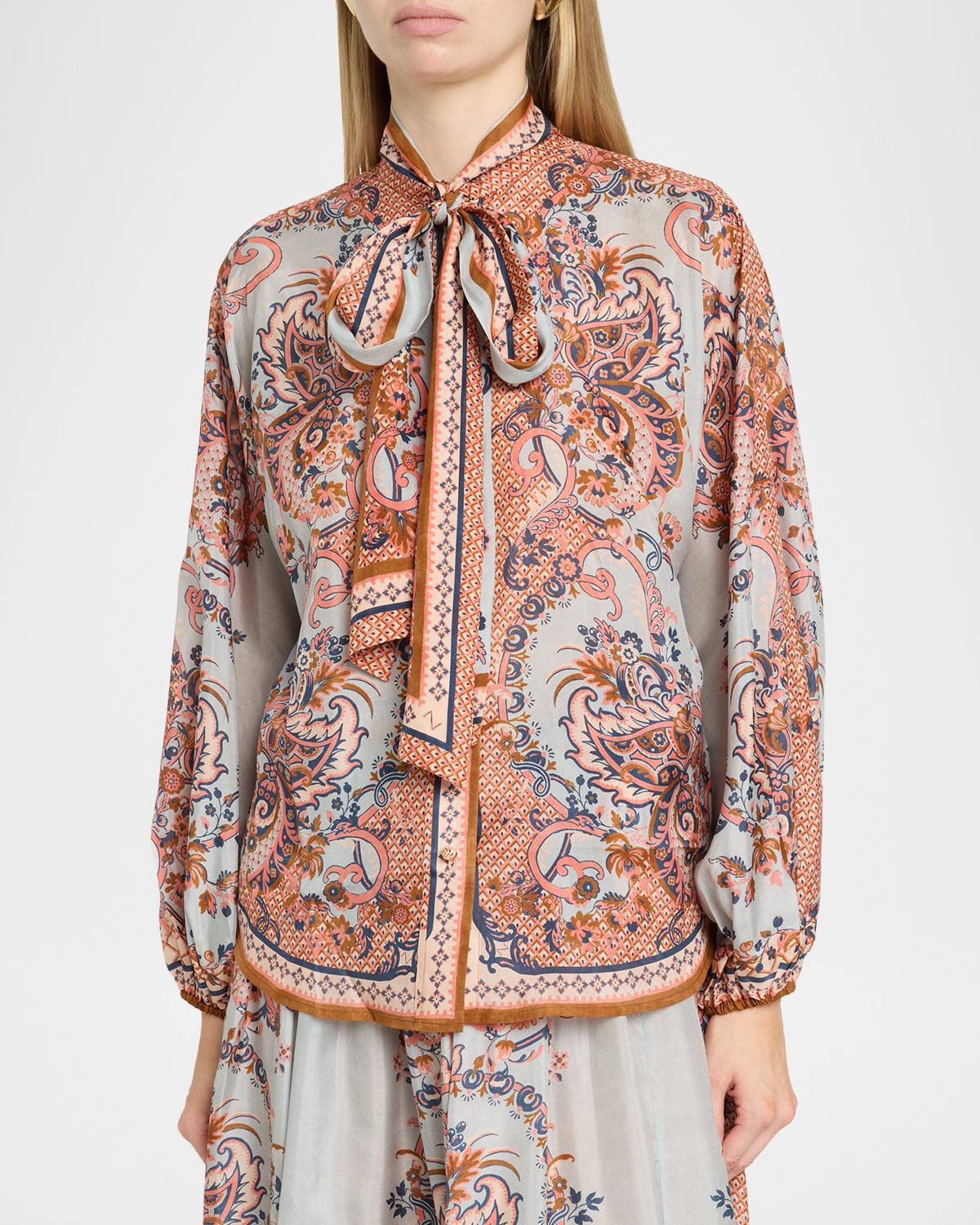 Aster Tie-Neck Blouse - thumbnail 4