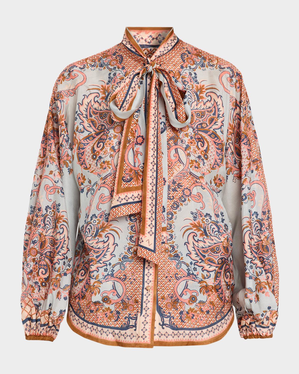 Aster Tie-Neck Blouse