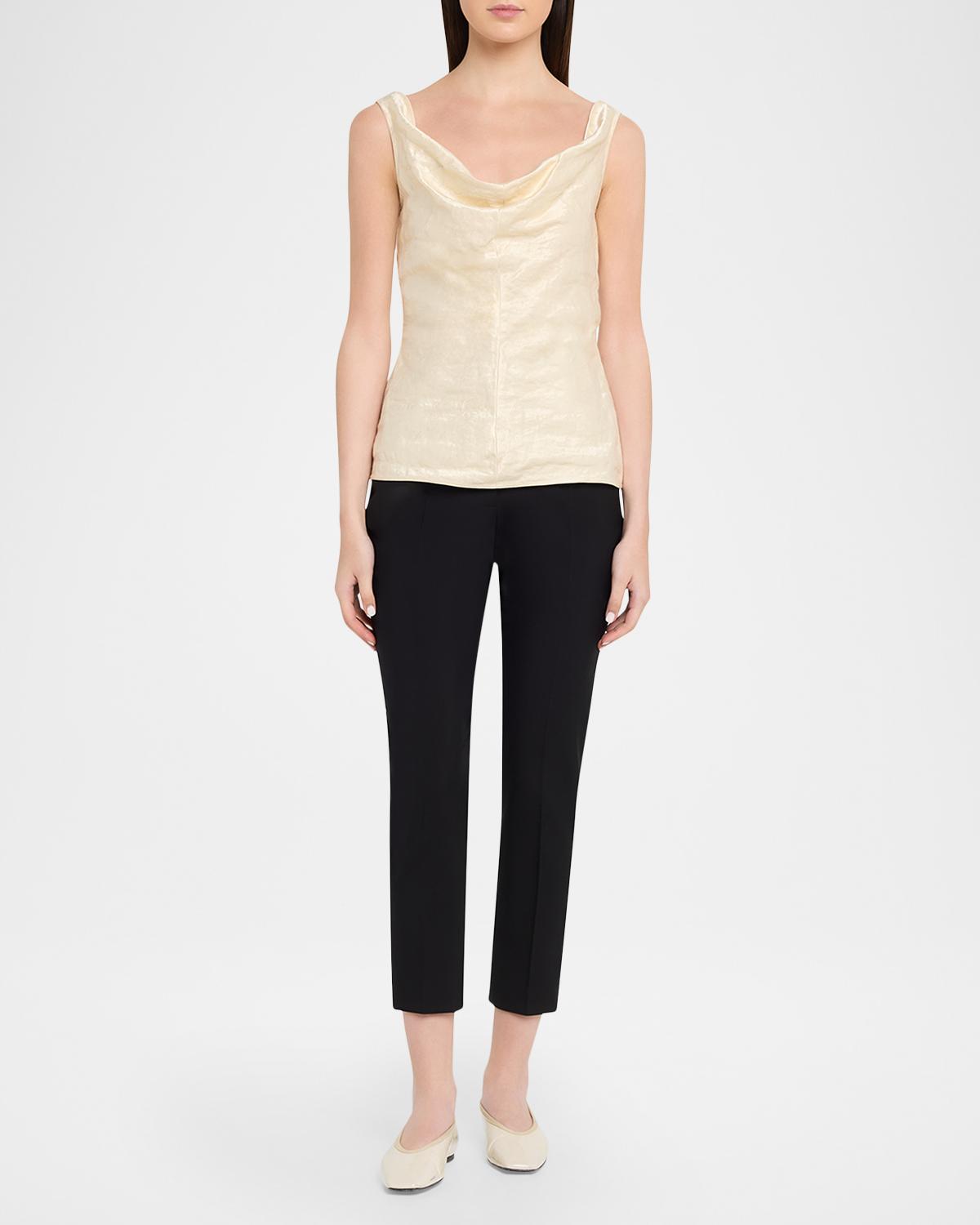 Lowe Cowl-Neck Crinkled Top - thumbnail 2