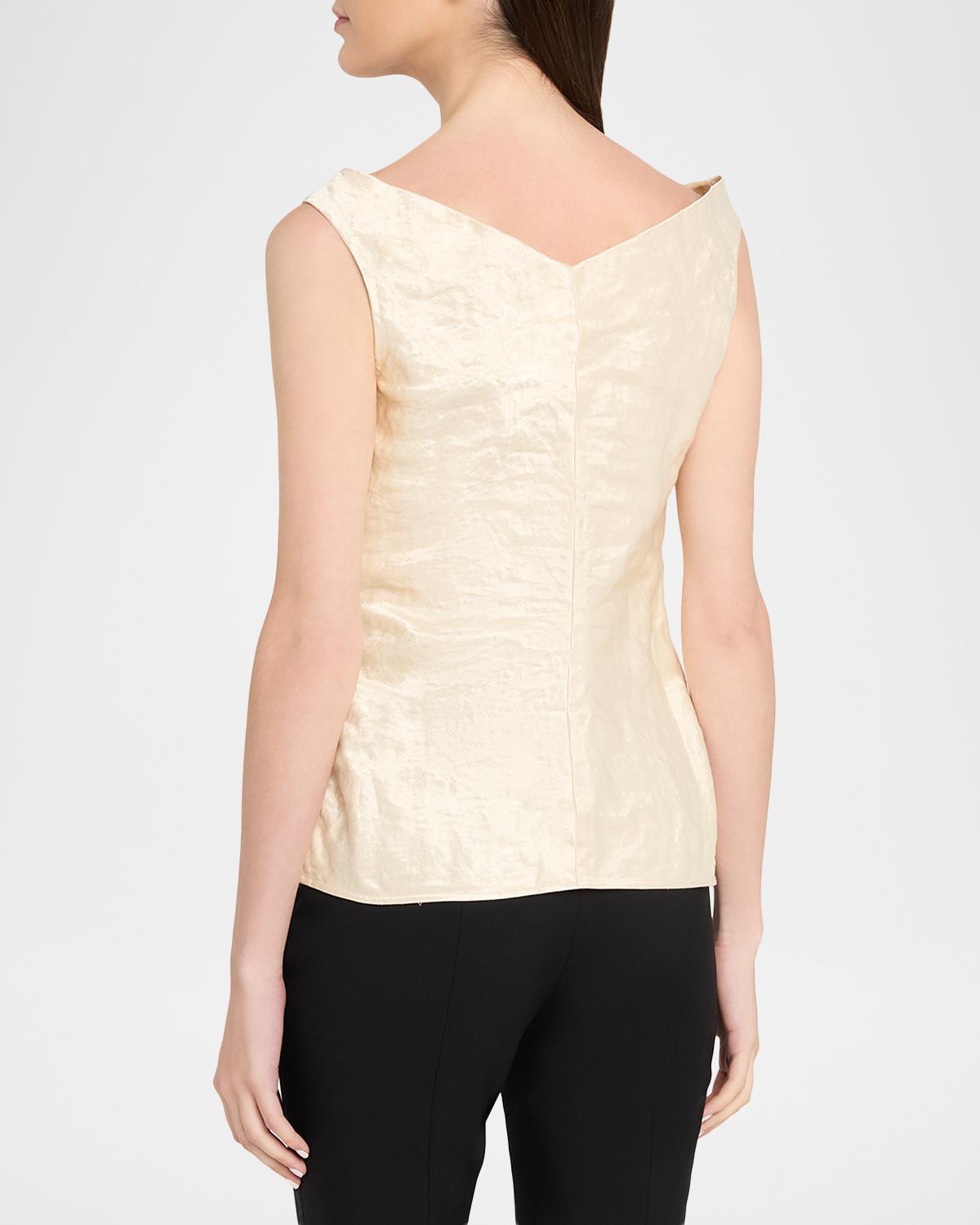 Lowe Cowl-Neck Crinkled Top - thumbnail 3