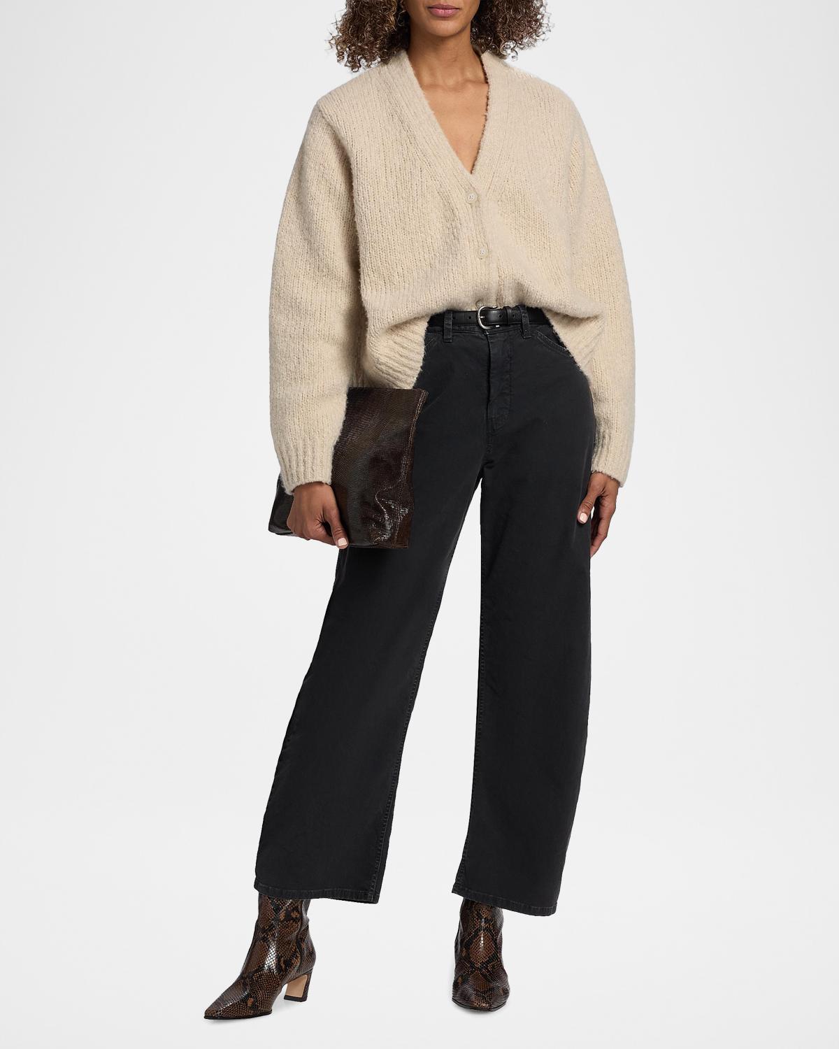Lorana Wool-Cashmere V-Neck Cardigan - thumbnail 2