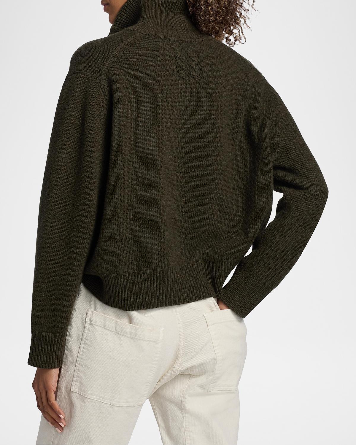 Renata Collared Wool Sweater - thumbnail 3