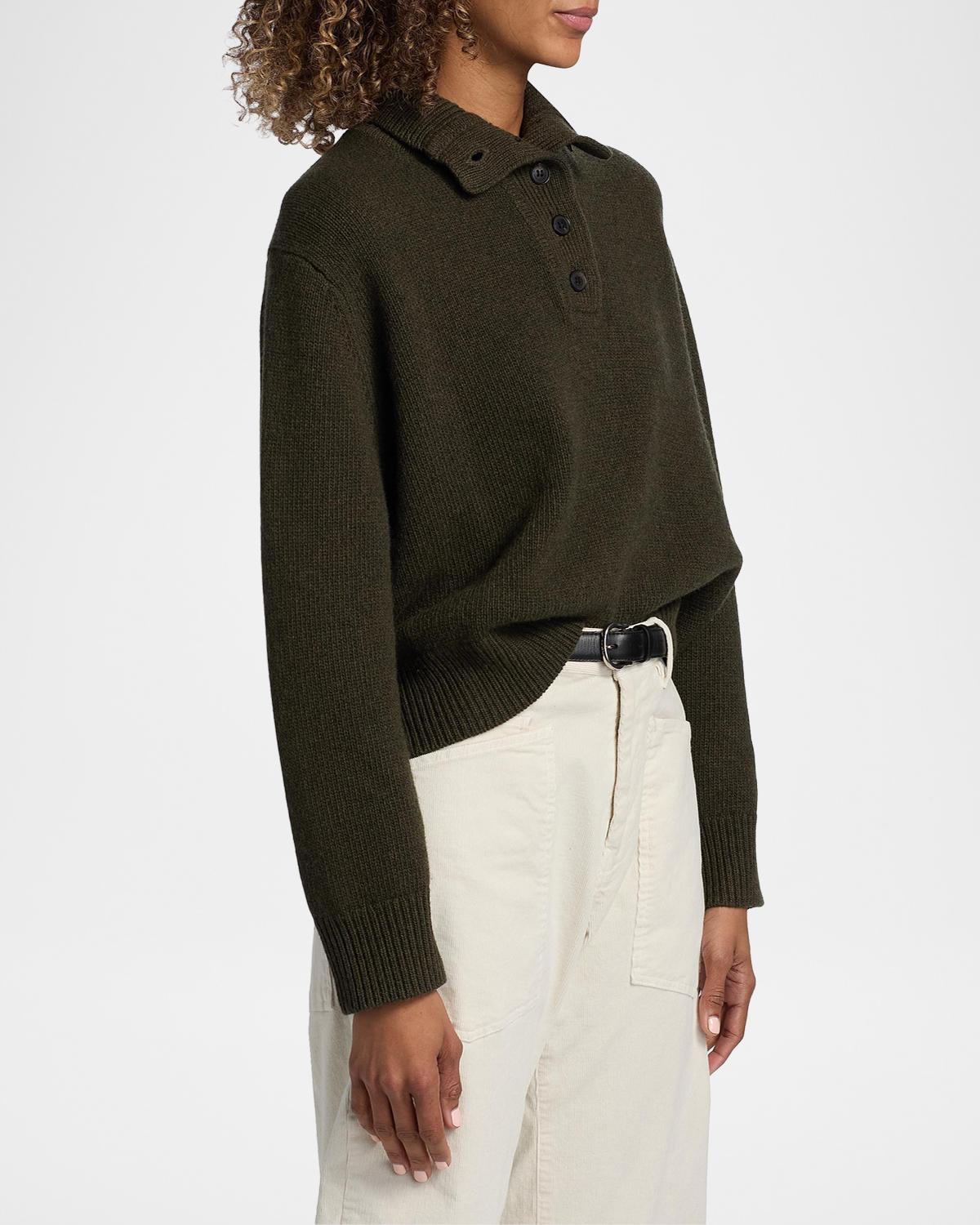 Renata Collared Wool Sweater - thumbnail 6