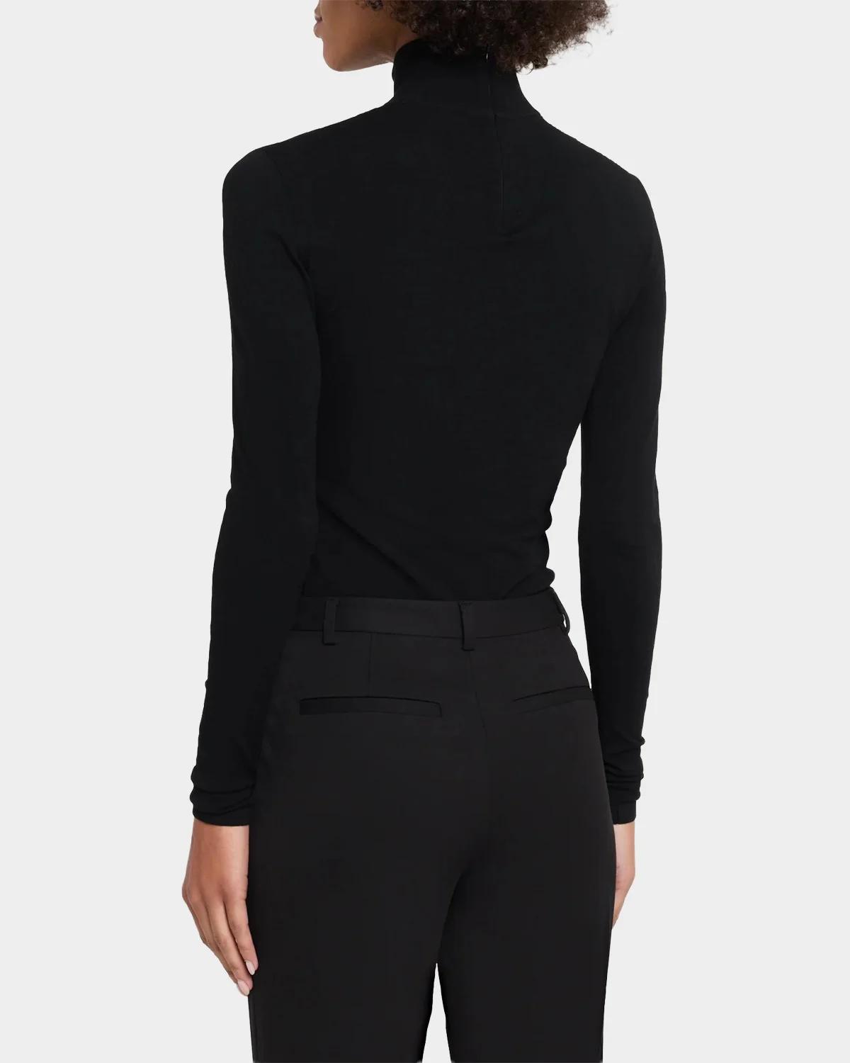 Turtleneck Stretch Viscose Bodysuit - thumbnail 3