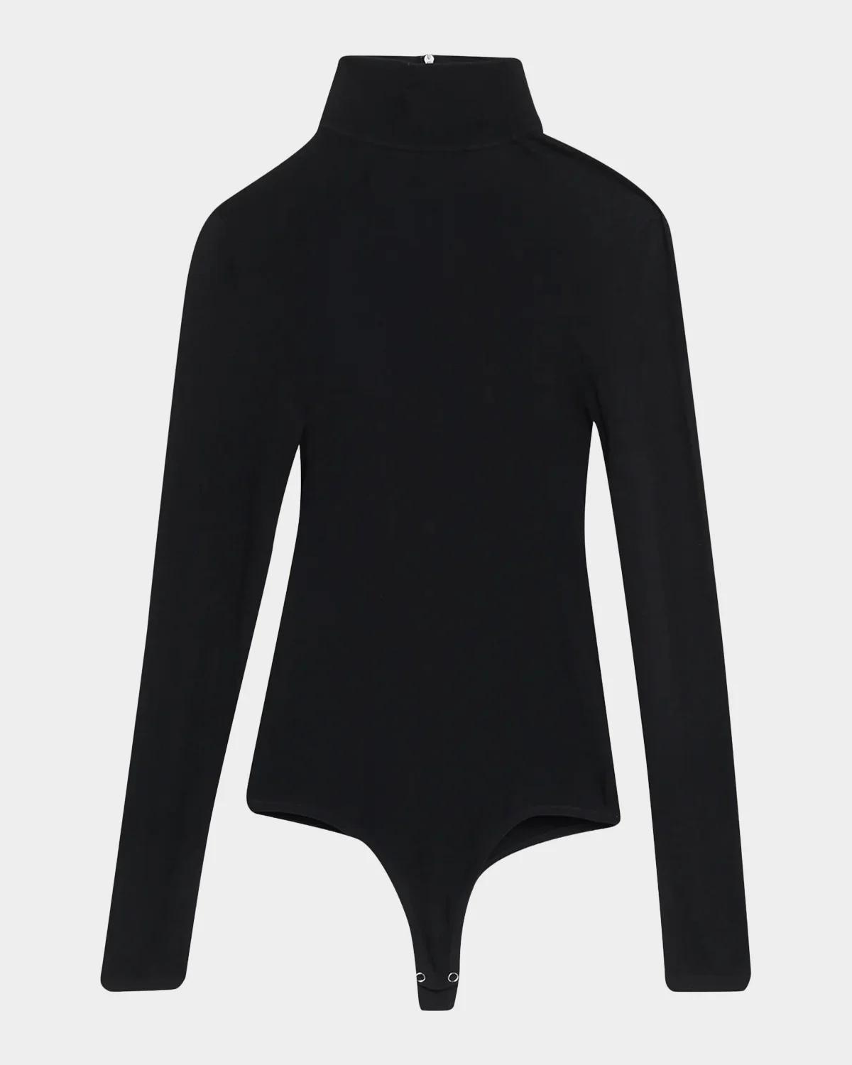 Turtleneck Stretch Viscose Bodysuit