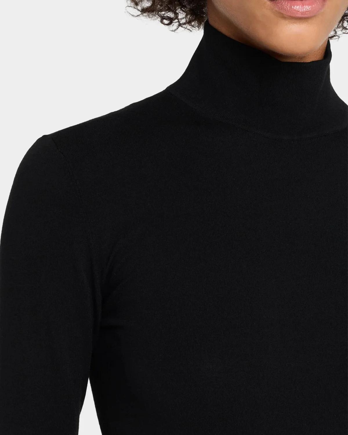 Turtleneck Stretch Viscose Bodysuit - thumbnail 5