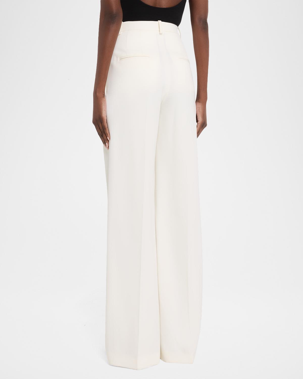 Pleated High-Rise Wool Pants - thumbnail 3
