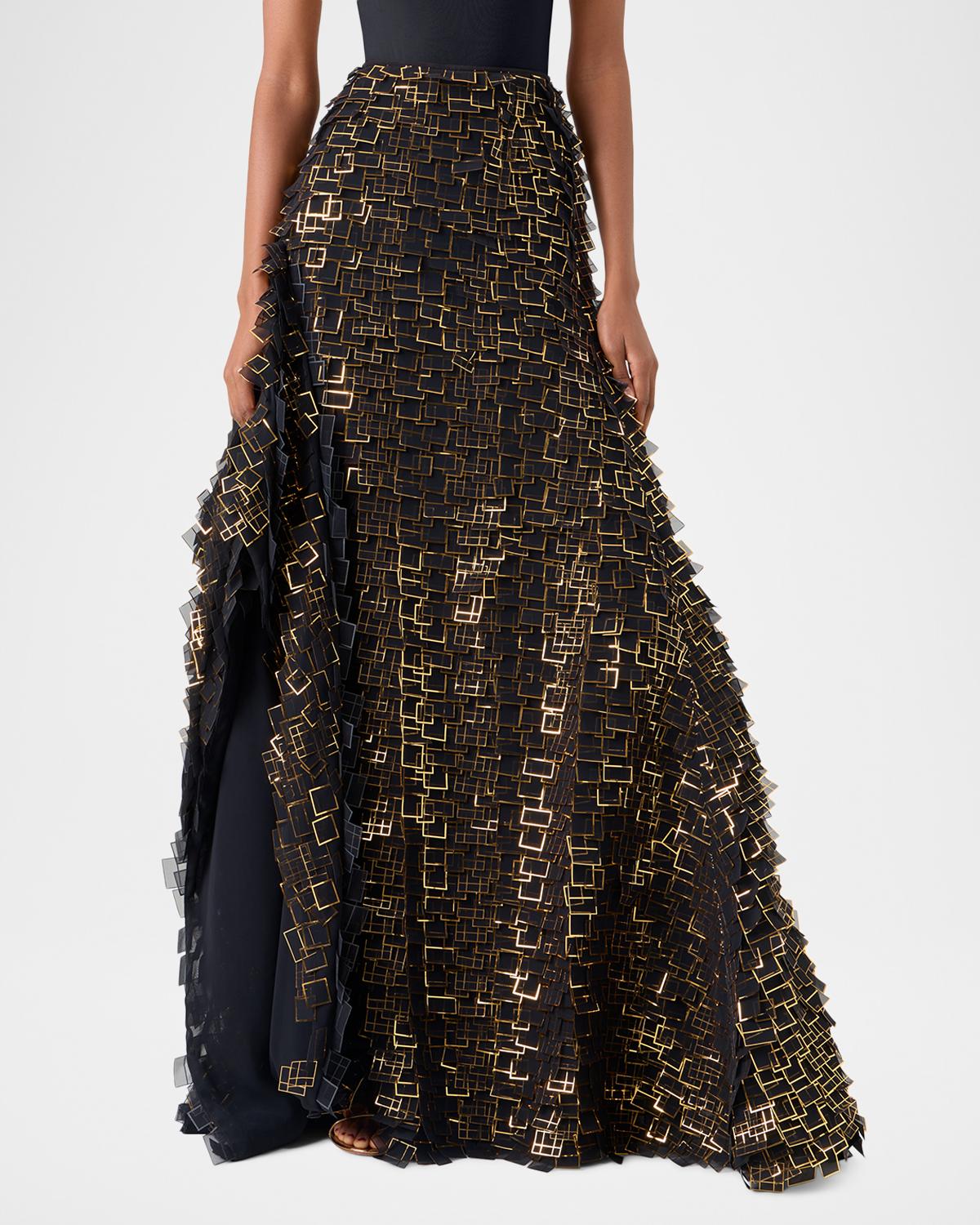 Geometric Lattice Maxi Skirt - thumbnail 2