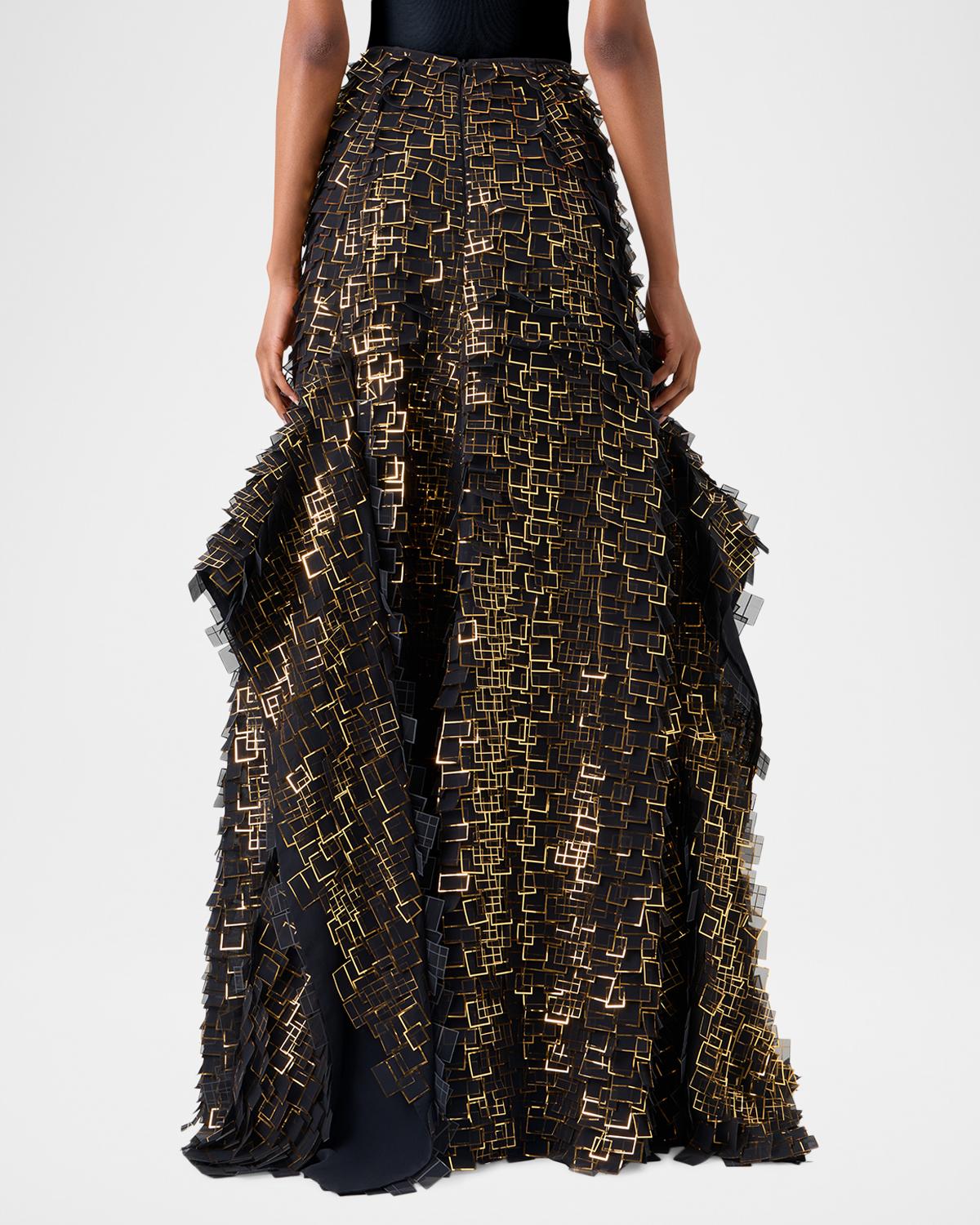 Geometric Lattice Maxi Skirt - thumbnail 3