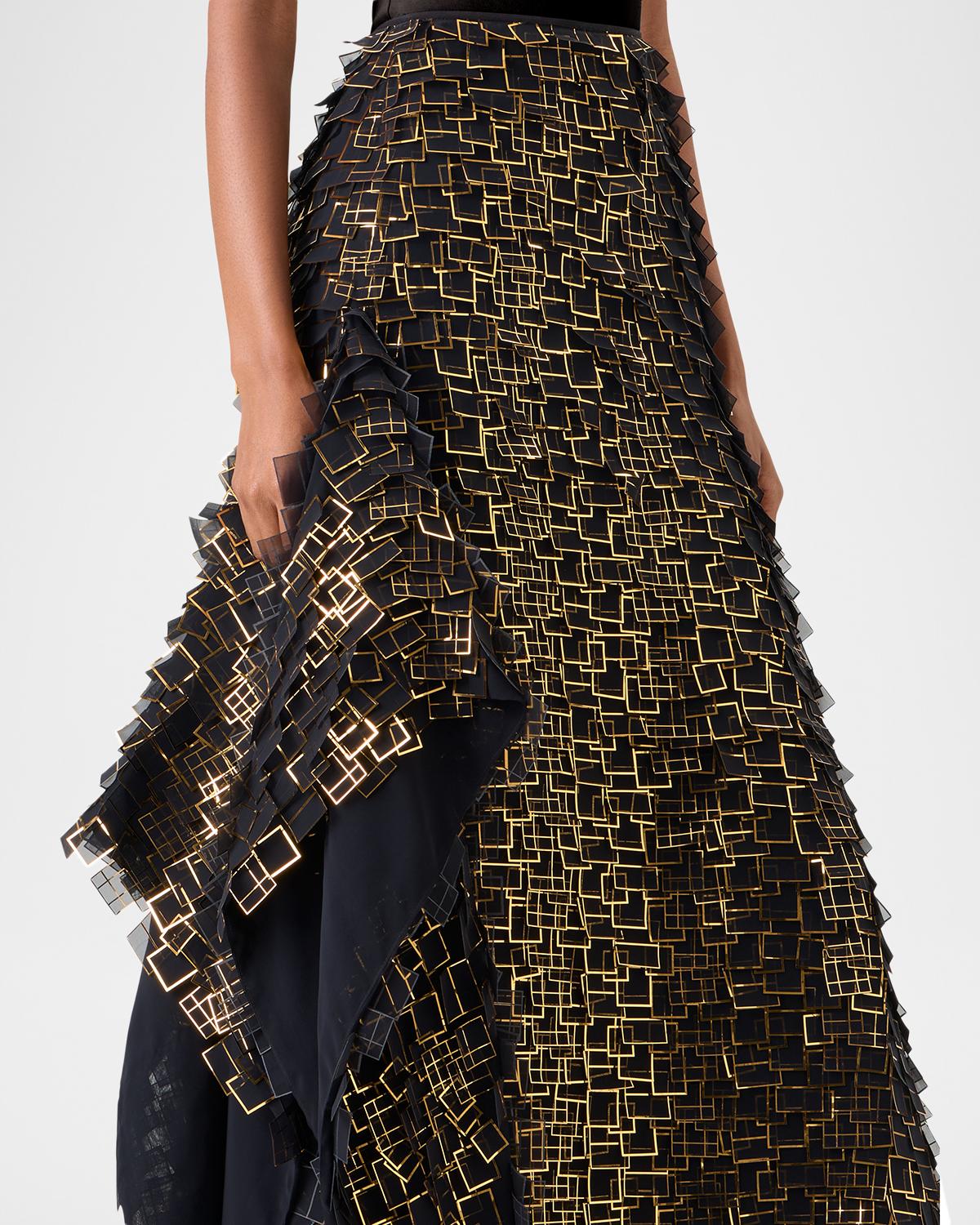 Geometric Lattice Maxi Skirt - thumbnail 5