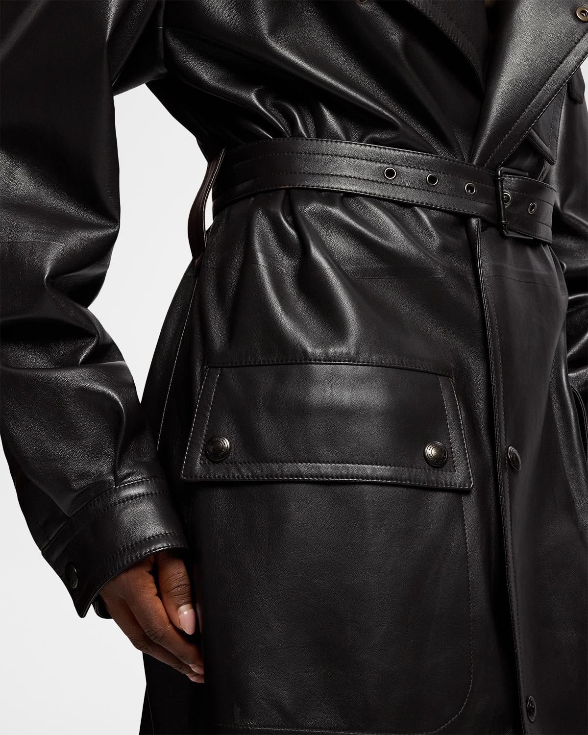 Bailey Lambskin Trench Coat - thumbnail 6