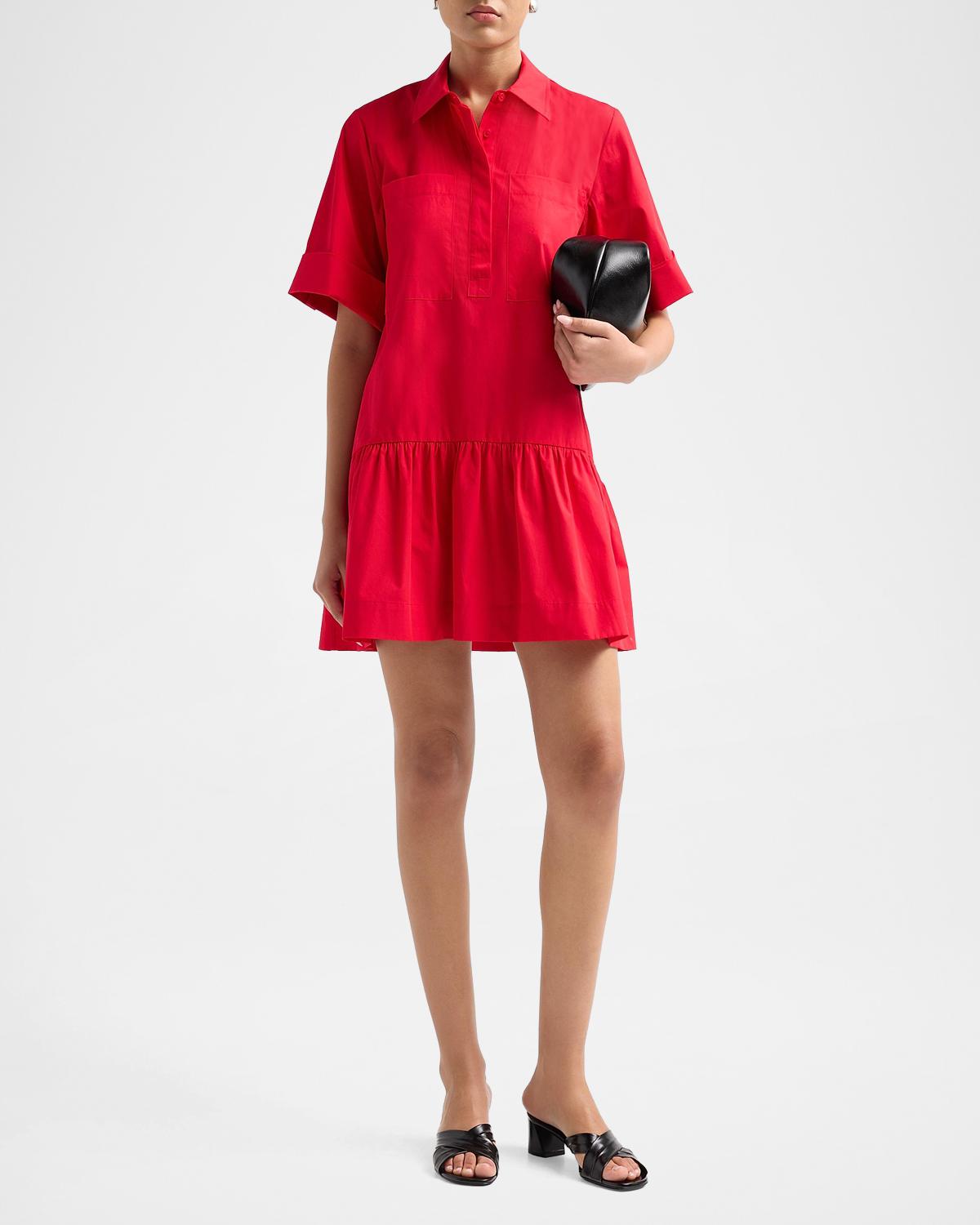 Criss Cotton-Blend Mini Shirtdress - thumbnail 2