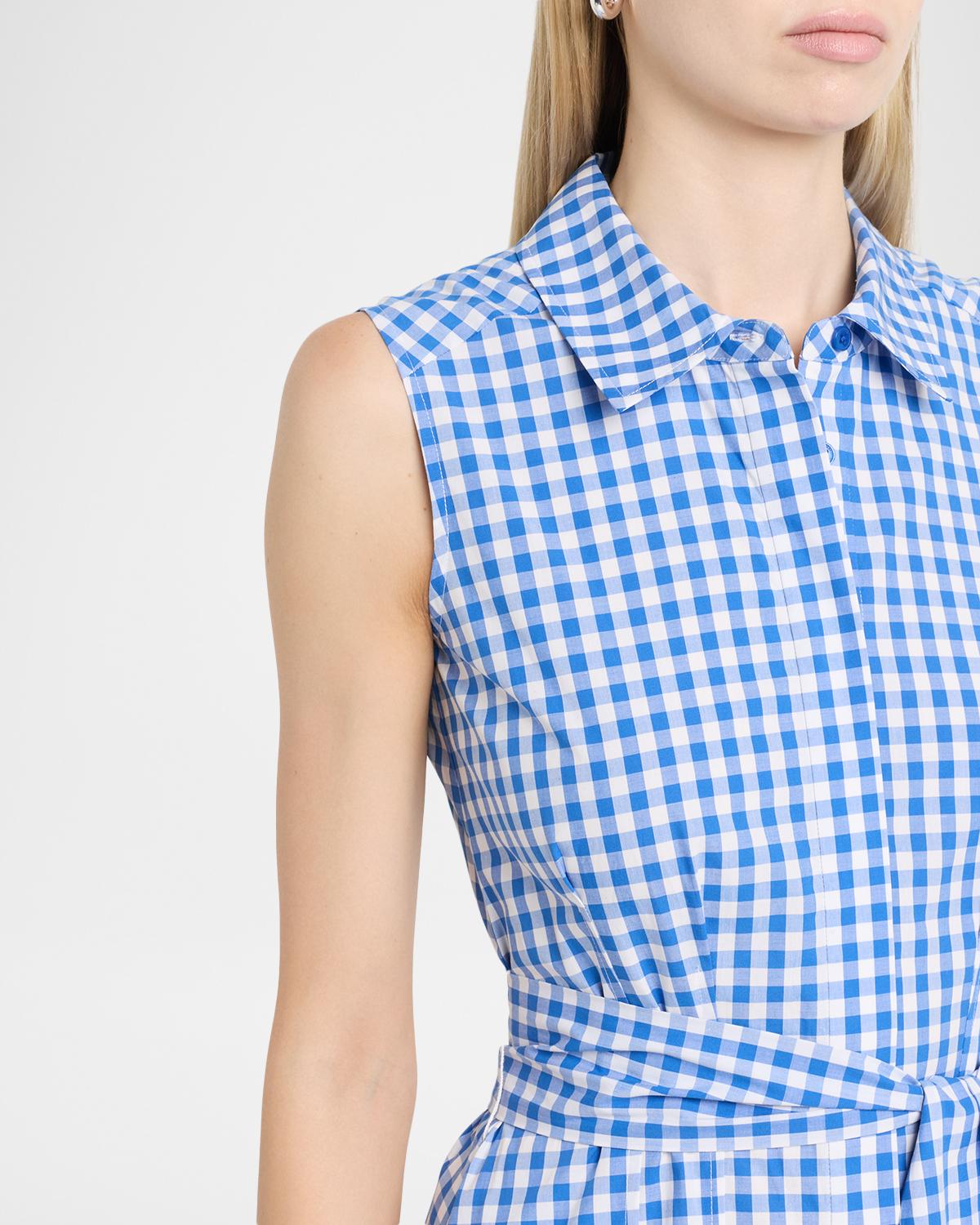 Genny Gingham Belted Midi Shirtdress - thumbnail 5