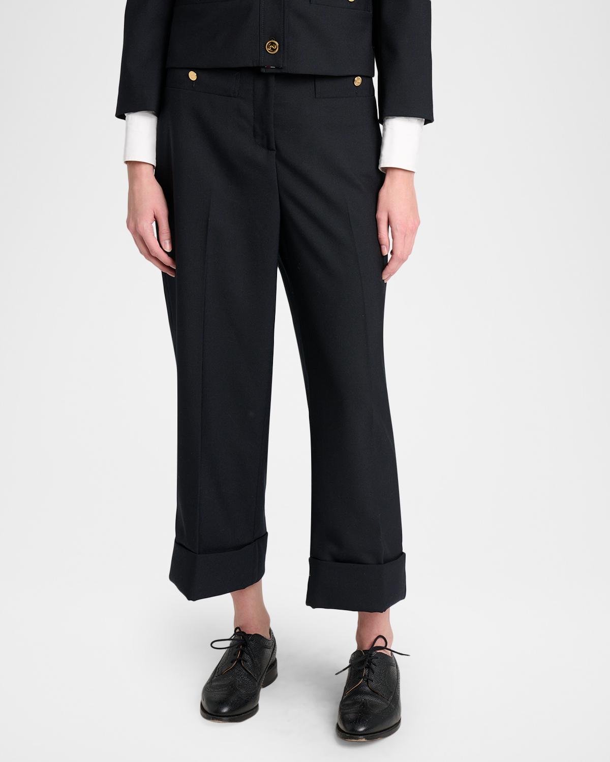 Wool Cardigan-Style Pocket Trousers - thumbnail 3