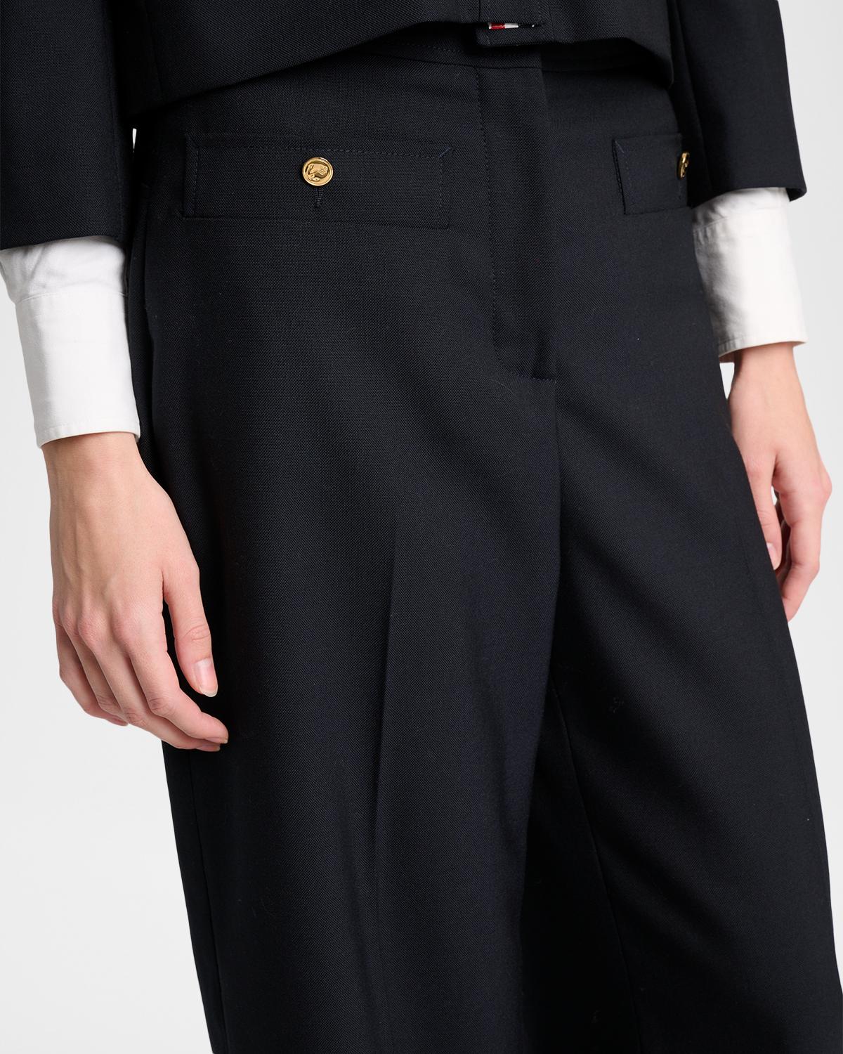 Wool Cardigan-Style Pocket Trousers - thumbnail 4