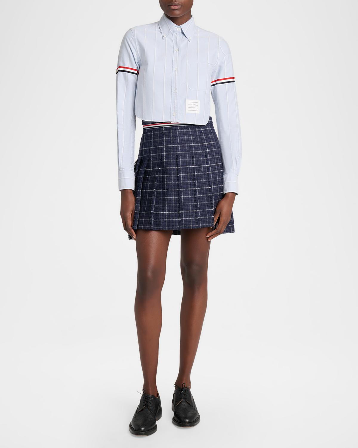 Windowpane Wool Mini Skirt - thumbnail 2