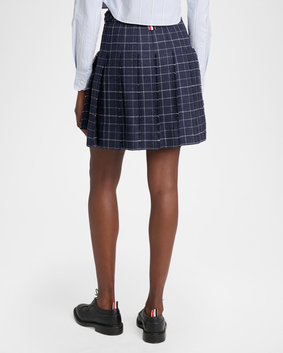 Windowpane Wool Mini Skirt - thumbnail 3