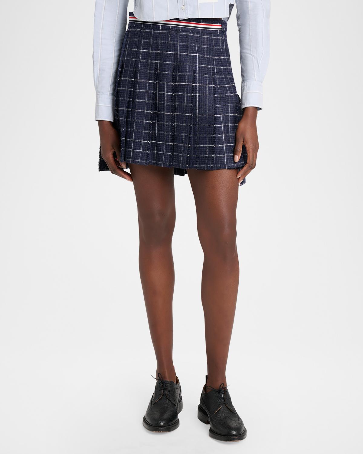 Windowpane Wool Mini Skirt - thumbnail 4