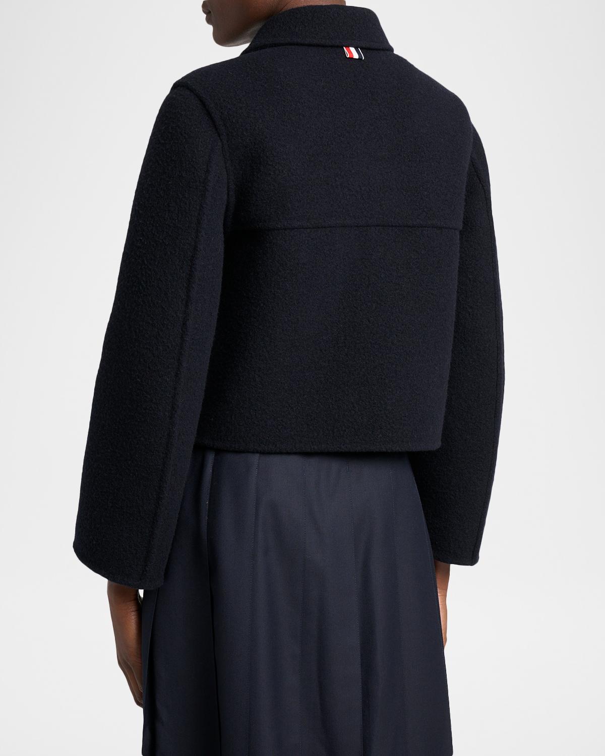 Brushed Wool Single-Breasted Jacket - thumbnail 3