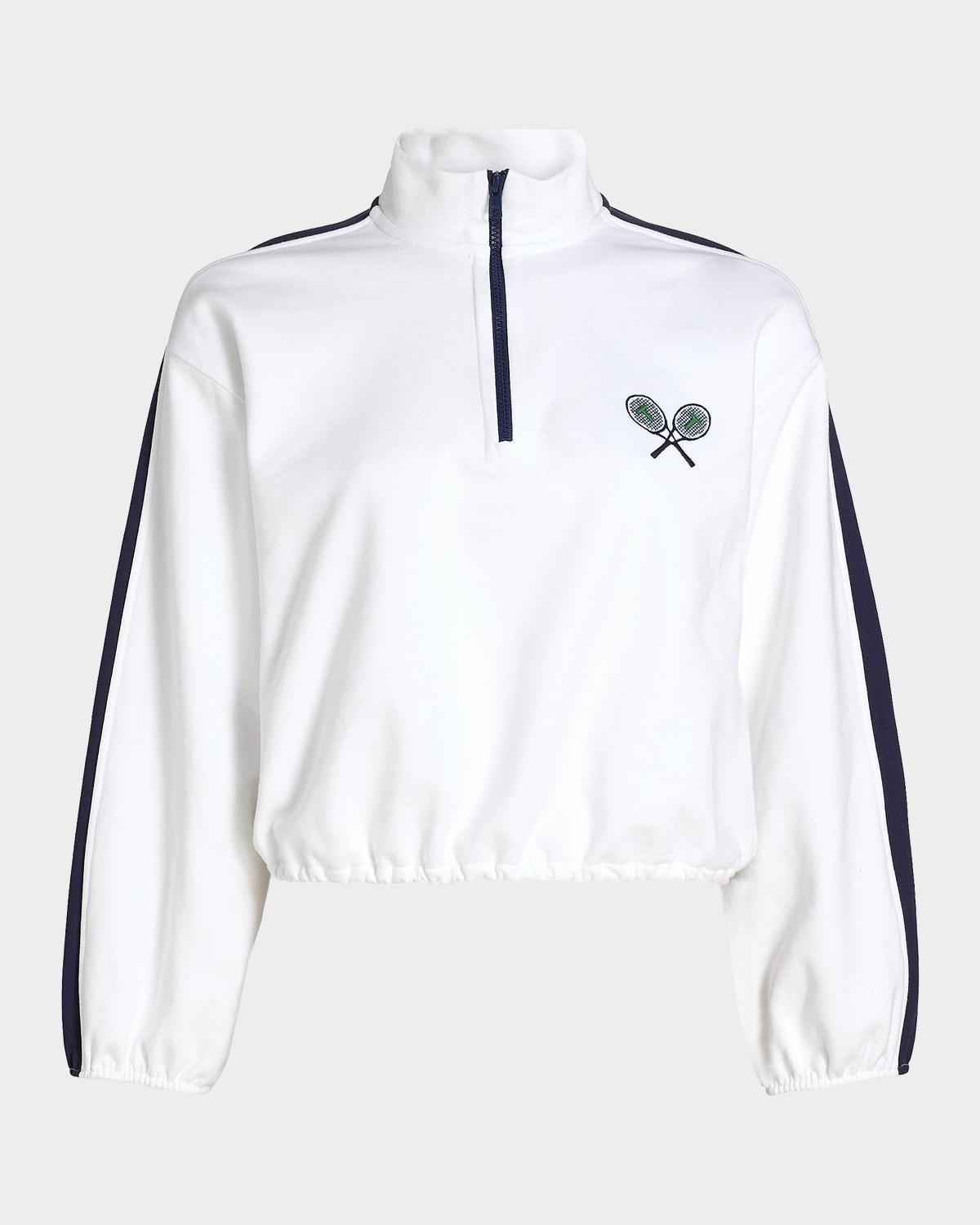 Maria Terry Quarter-Zip Pullover - thumbnail 8