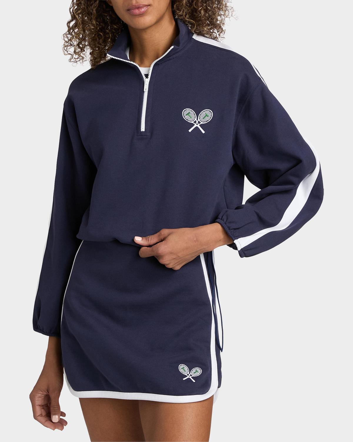 Maria Terry Quarter-Zip Pullover - thumbnail 4