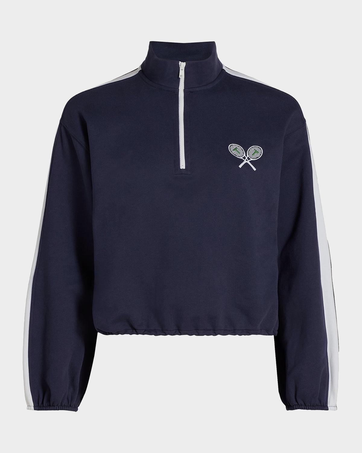 Maria Terry Quarter-Zip Pullover