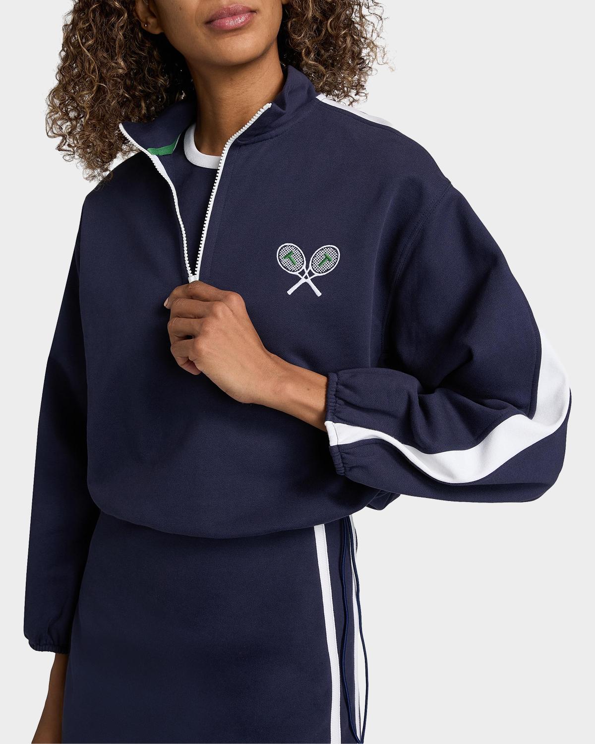 Maria Terry Quarter-Zip Pullover - thumbnail 7