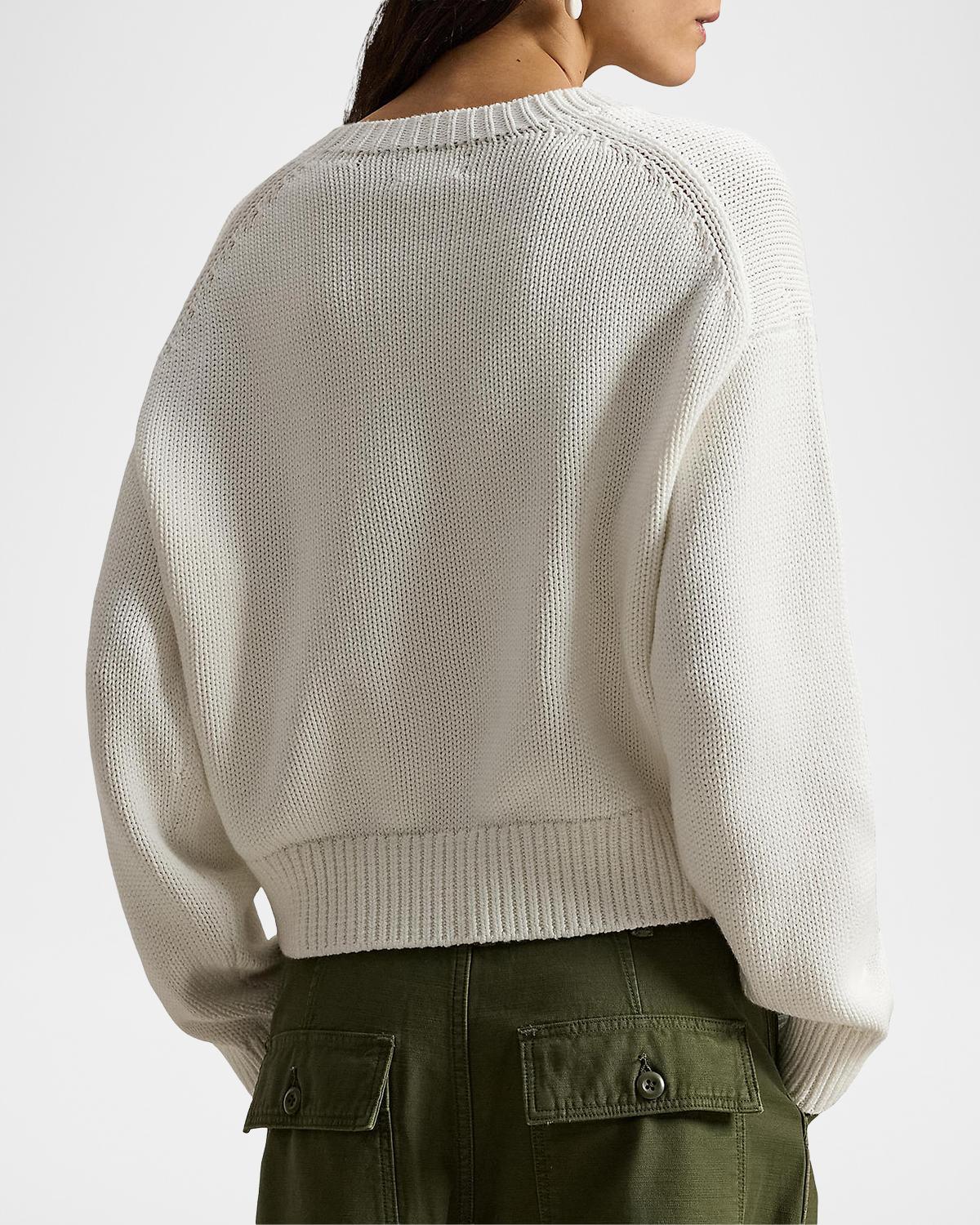 Logo Cotton Sweater - thumbnail 3