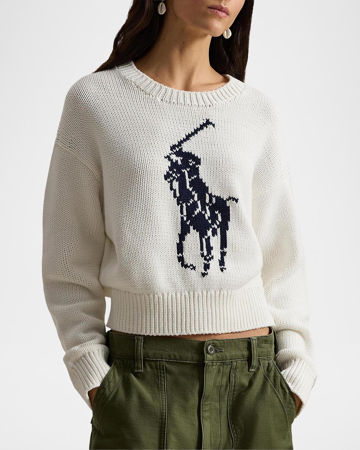 Logo Cotton Sweater - thumbnail 4