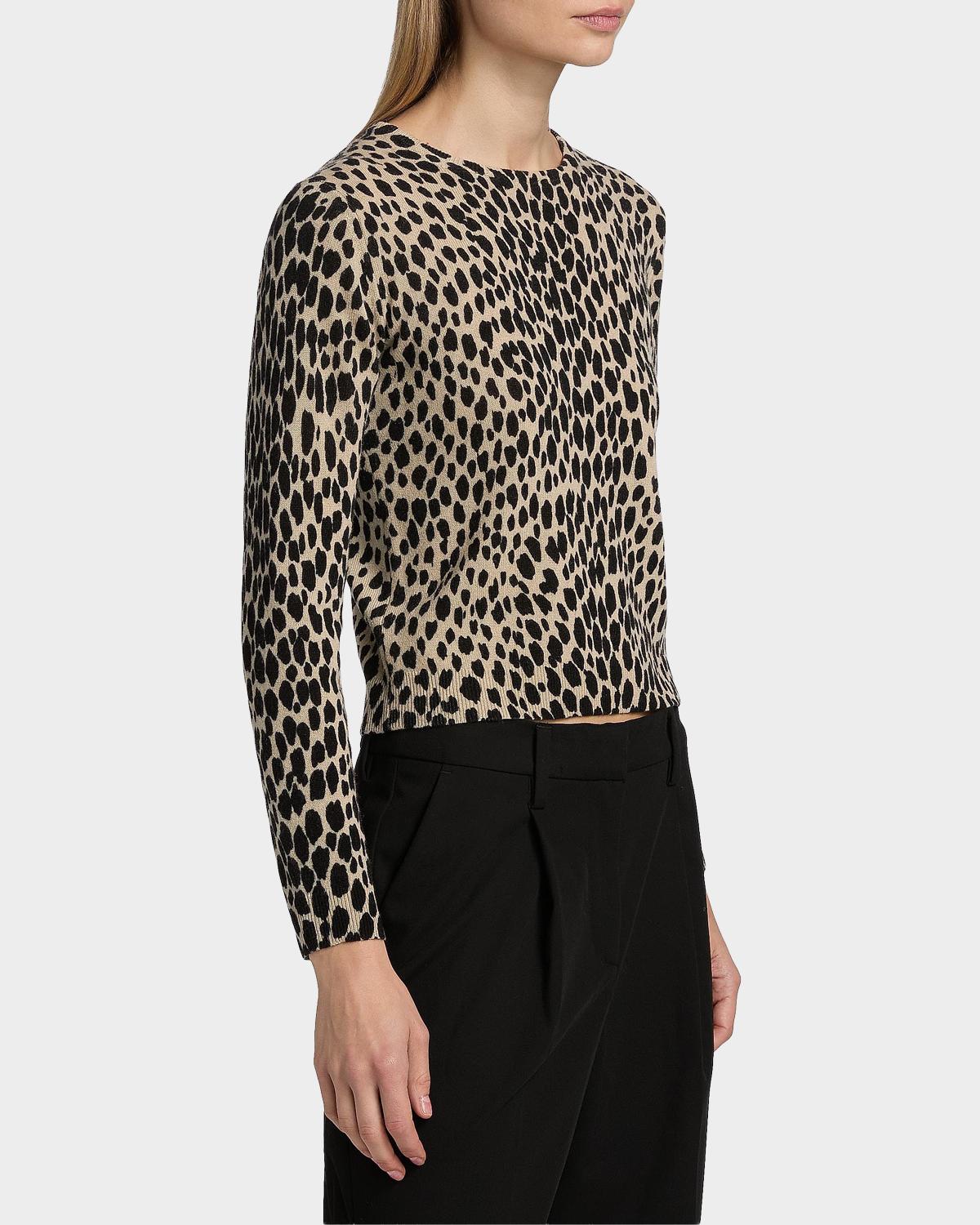 Laevin Animal-Print Cashmere Cardigan - thumbnail 6