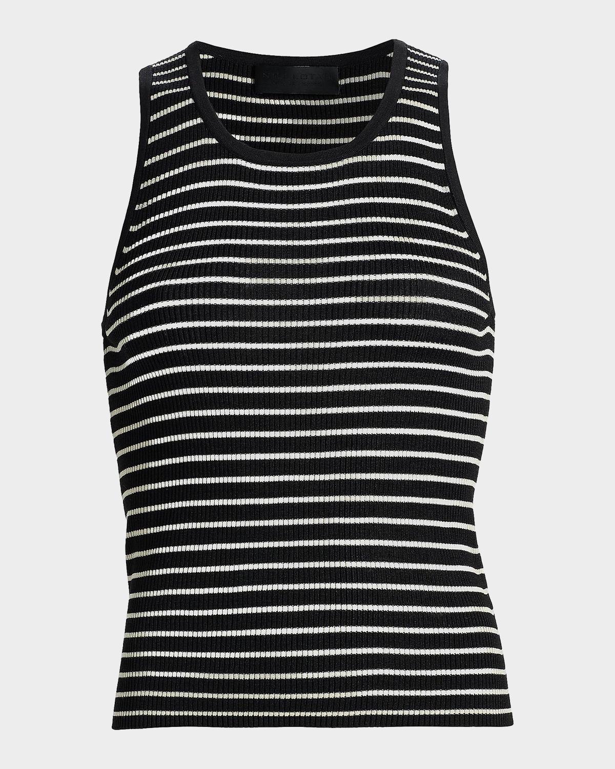 Lottie Striped Silk Tank