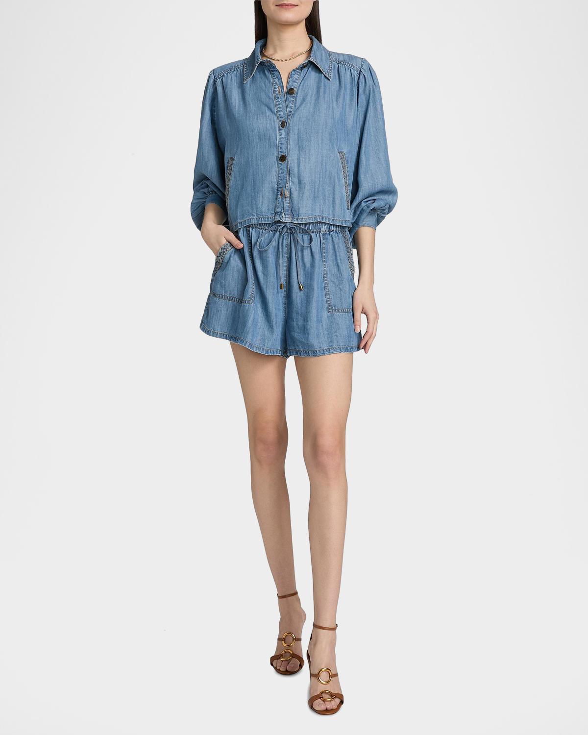 Aisla Spread Collar Top - thumbnail 2