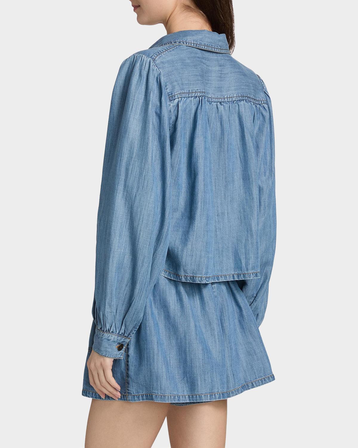 Aisla Spread Collar Top - thumbnail 3