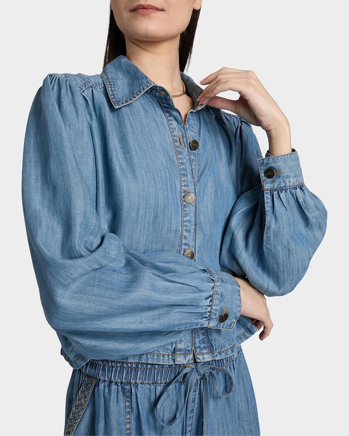 Aisla Spread Collar Top - thumbnail 7