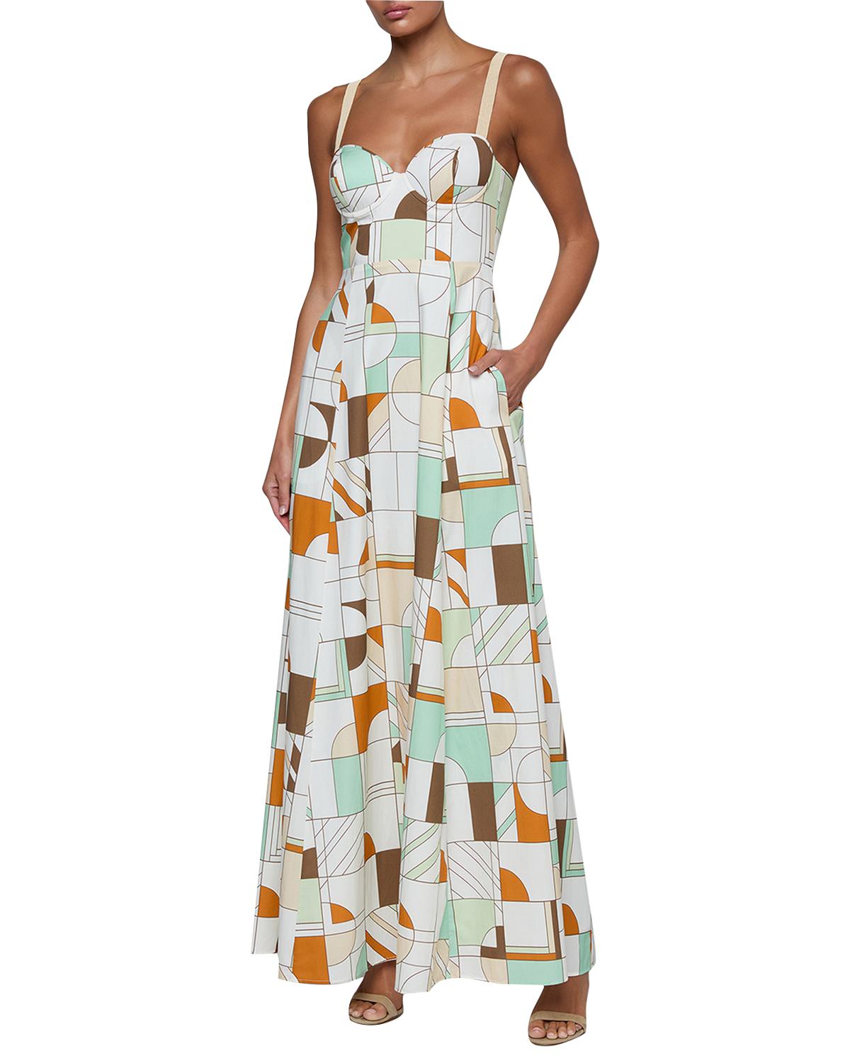 Sutton Geometric Maxi Dress - thumbnail 2