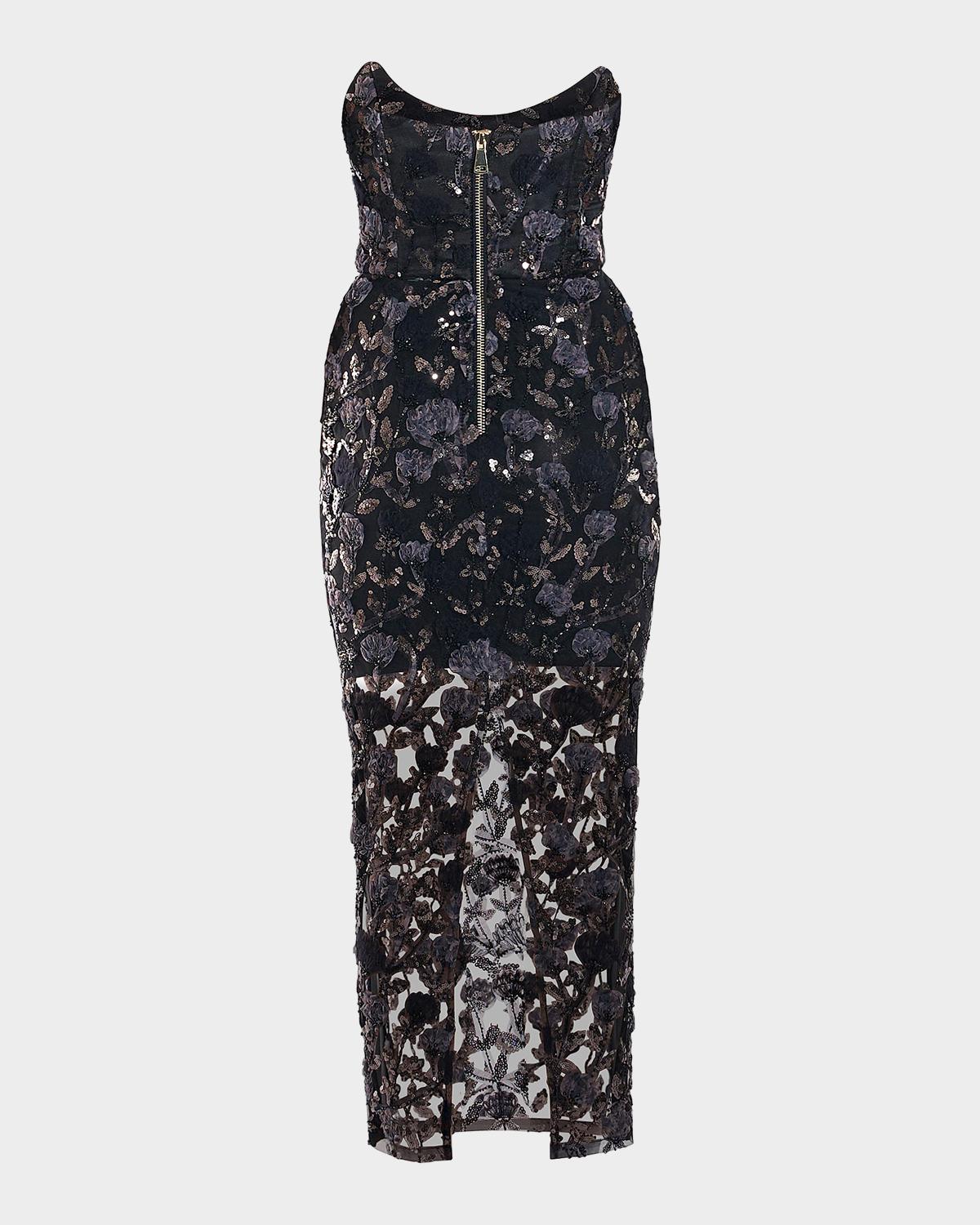 Roses & Their Ashes Sheath Cocktail Midi Dress - thumbnail 5