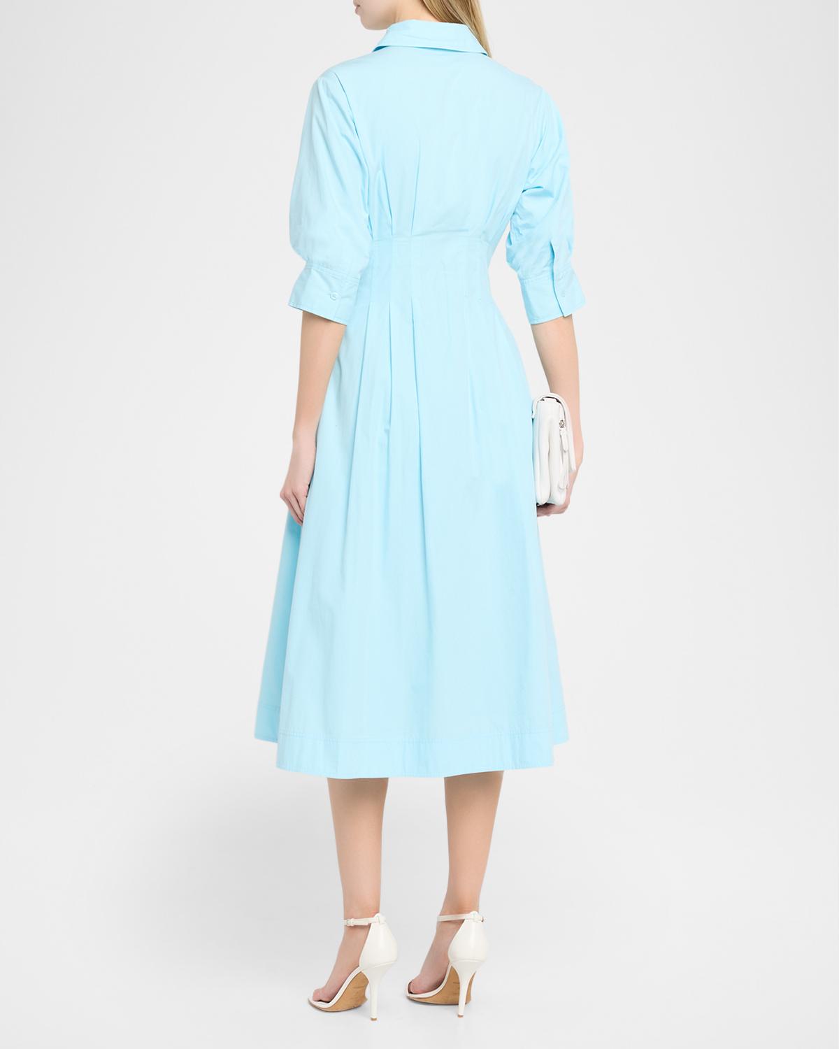 Jazz Pintuck Midi Shirtdress - thumbnail 3