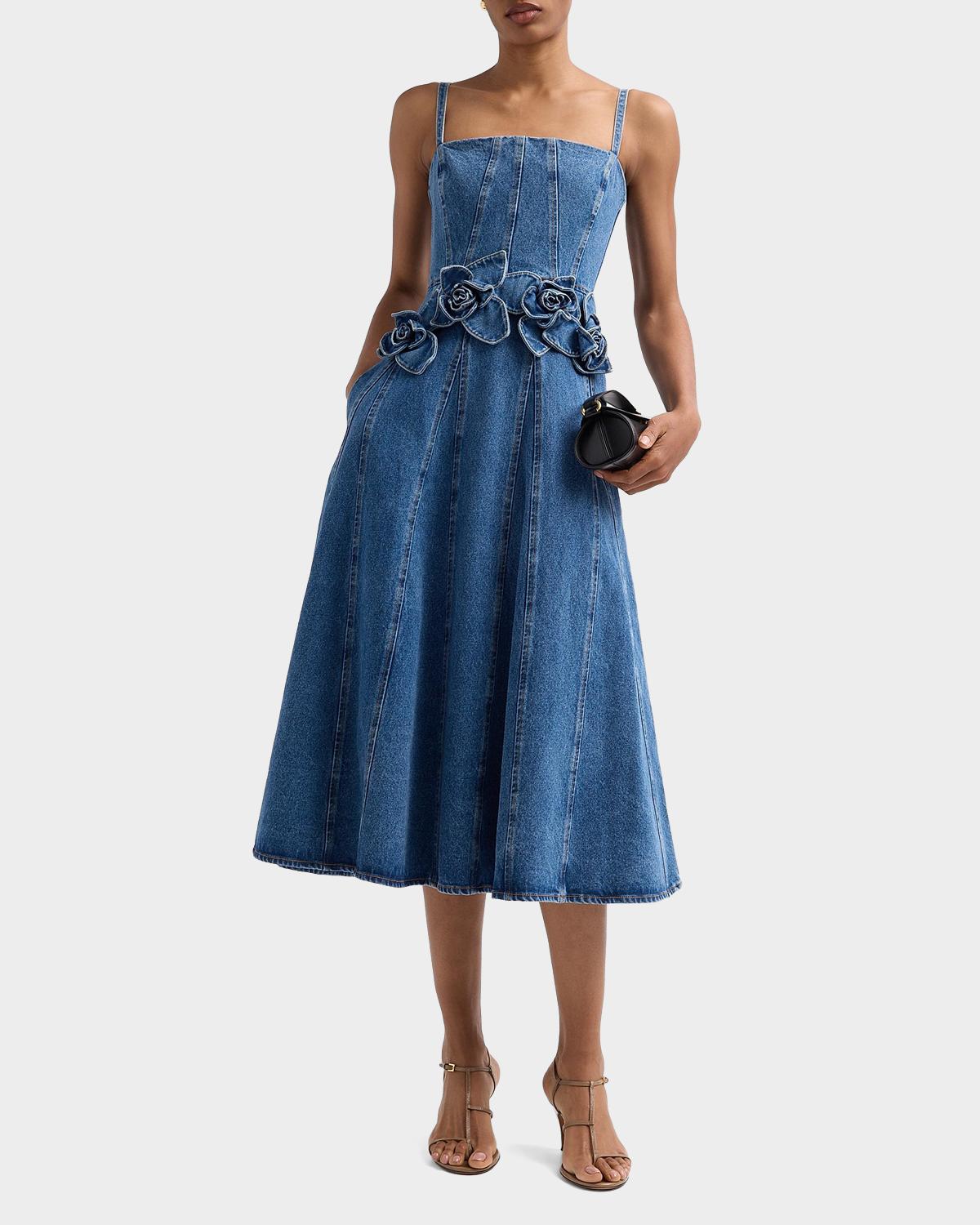 Eryn Denim Midi Dress - thumbnail 2
